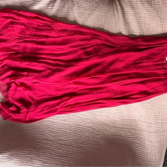 Rag & Bone Dark Red Maxi Skirt - Silk, Bias Cut, Flattering - size 4 - Picture 7 of 16